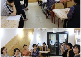 청춘카페 '청춘바리스타봉사단' 상반기 봉사자 간담회