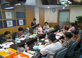 문화복지 - 회현동 주민센터와 함께 하는 어르신 생활공예 작품 만들기