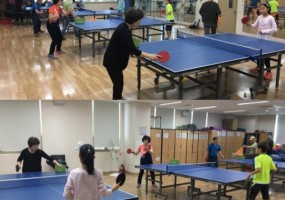 은빛청춘탁구팀과 함께 하는 어린이 탁구교실