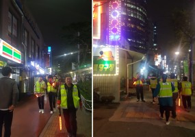 우리 동네 가꾸기, 중림파출소·안전방범자율대와 함께 안전캠페인 진행