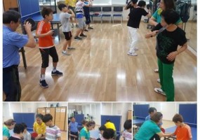 은빛청춘탁구팀과 함께 하는 어린이 탁구교실