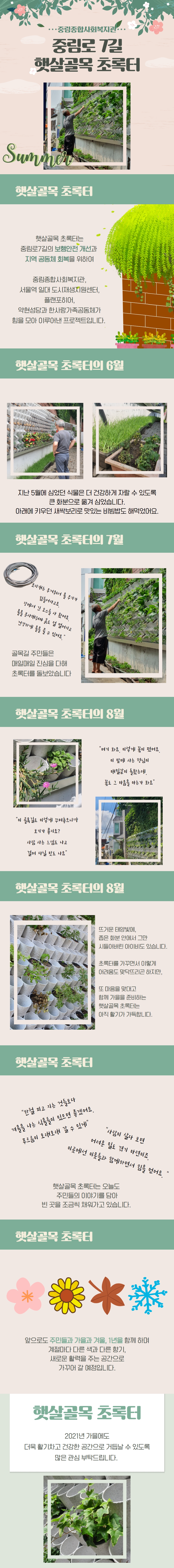 햇살골목 초록터의 여름