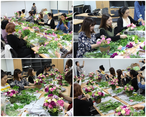 2016 문화복지사업 『유러피안 로맨틱 꽃꽂이 DIY』 4월 플라워 특강 진행